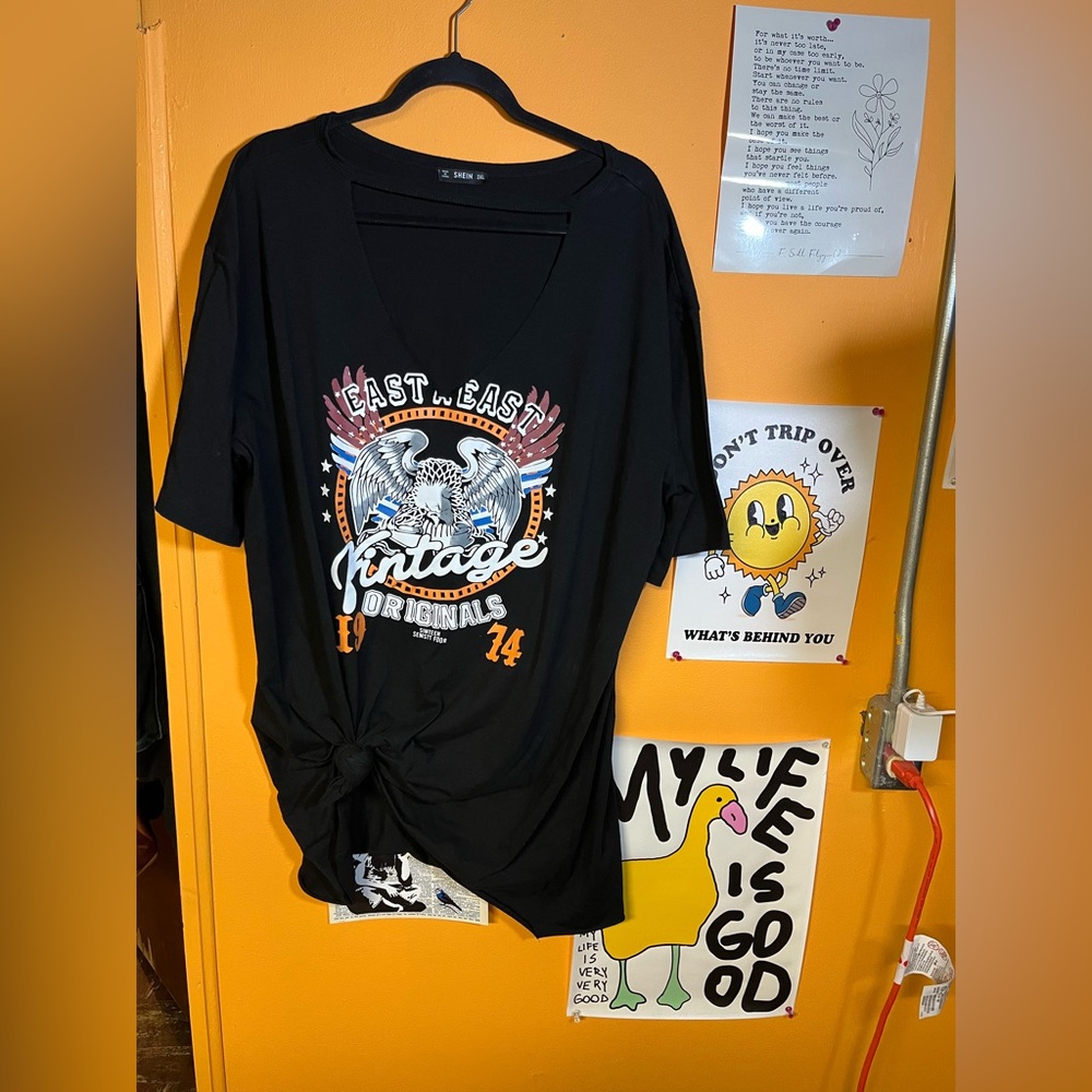 Classic Black Tee Dress 3X